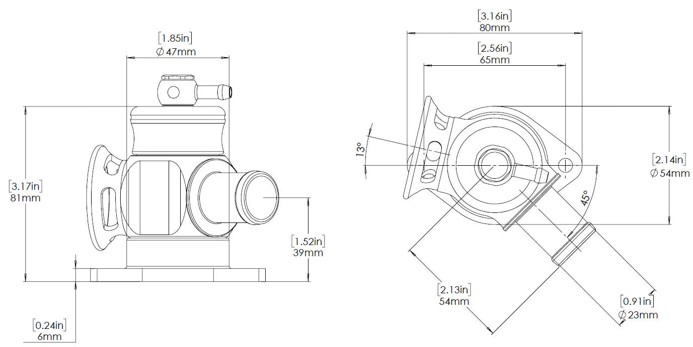 Turbosmart Turbosmart BOV Kompact PlumBack - Shortie - HKS | FD Racing