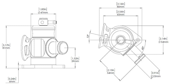 Turbosmart Turbosmart BOV Kompact PlumBack - Shortie - HKS | FD Racing