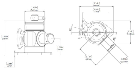 Turbosmart Turbosmart BOV Kompact PlumBack - Shortie - HKS | FD Racing