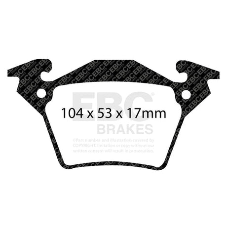 EBC Brakes Pad and Disc Kit (PDKR608) Image 1