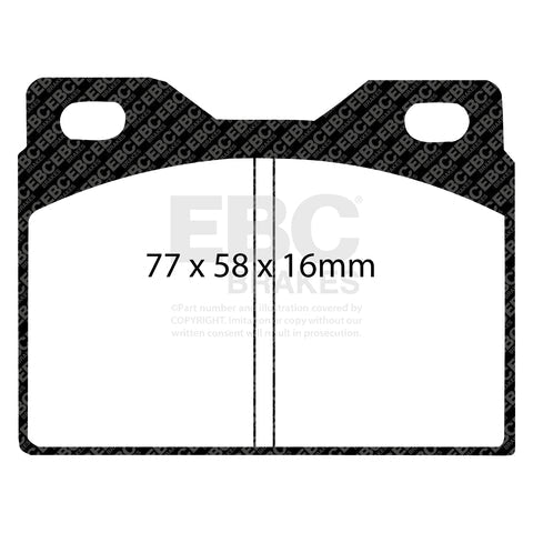 EBC Greenstuff 2000 Series Sport Brake Pad Set (DP2220) Image 2