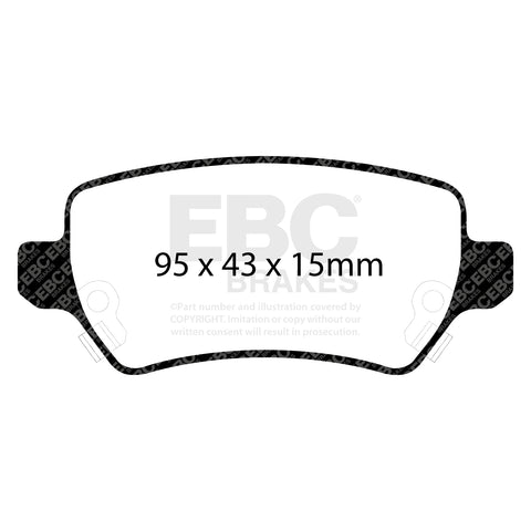 EBC Redstuff 3000 Series Sport Brake Pad Set (DP31447C) Image 4