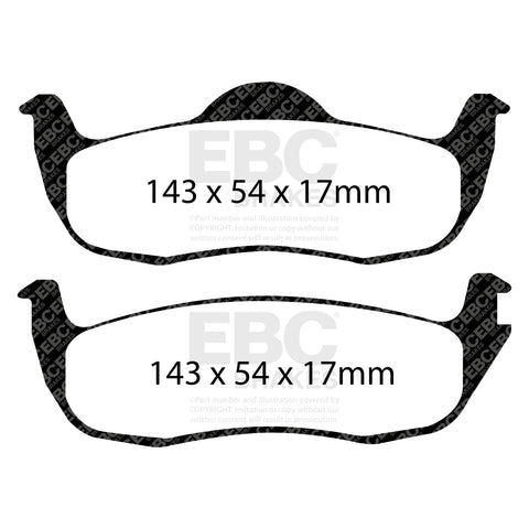 EBC Greenstuff 6000 Series Truck and SUV Brake Pad Set (DP61745) Image 4