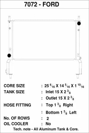 CSF All-Aluminium Radiator for Ford Mustang 2.3 EcoBoost (S550) - image 3
