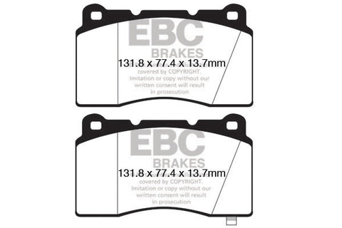 EBC Redstuff 3000 Series Sport Brake Pad Set (DP32147C) Image 4