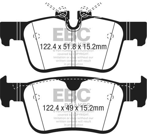 EBC Greenstuff 2000 Series Sport Brake Pad Set (DP22306) Image 2