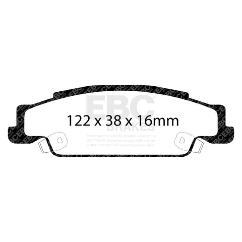 EBC Brakes Pad and Disc Kit (PDKR192) Image 1