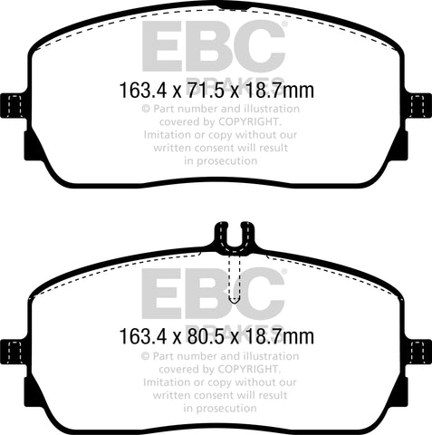 EBC Redstuff 3000 Series Sport Brake Pad Set (DP32390C) Image 2