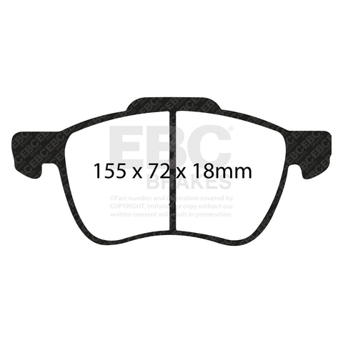 EBC Ultimax OE Replacement Brake Pad Set (DP1229) Image 3