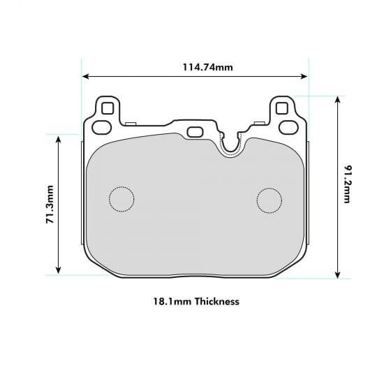 PBS BMW 3 Series (F30, F31, F34, F35, F80 with Brembo caliper) Front Pads 8685