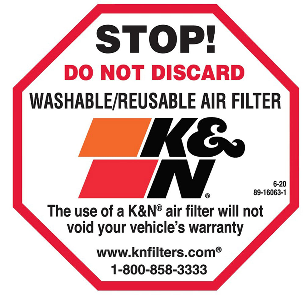 K&N 'Do Not Discard' Decal/Sticker (89-16063-1)