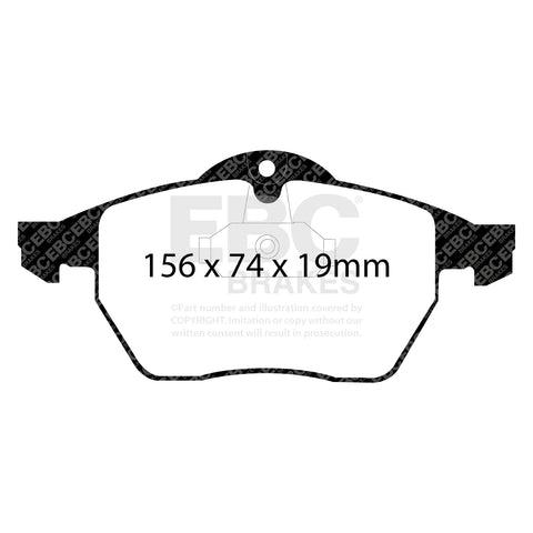 EBC Ultimax OE Replacement Brake Pad Set (DP1062) Image 3