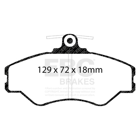 EBC Ultimax OE Replacement Brake Pad Set (DP1086) Image 2