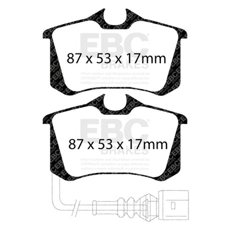 EBC Brakes Pad and Disc Kit (PDKR808) Image 1