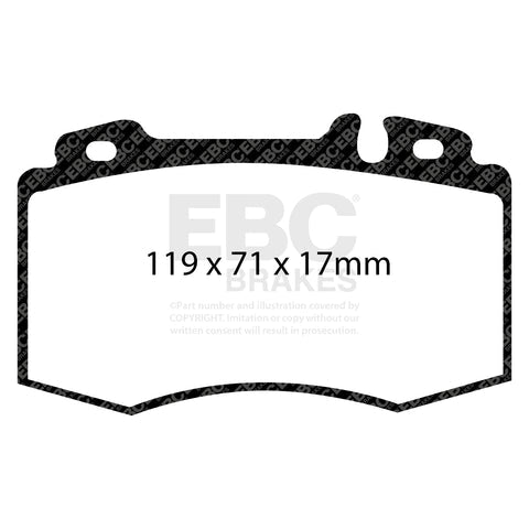 EBC Greenstuff 2000 Series Sport Brake Pad Set (DP21363) Image 4