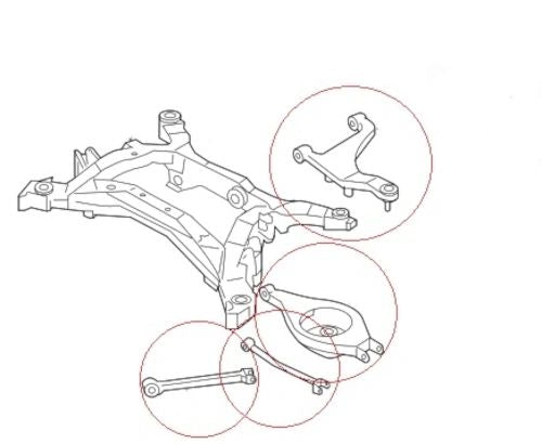 Nissan 350Z (2002-2009) Front & Rear Suspension Arms, Subframe, Diff & ARB Bushes
