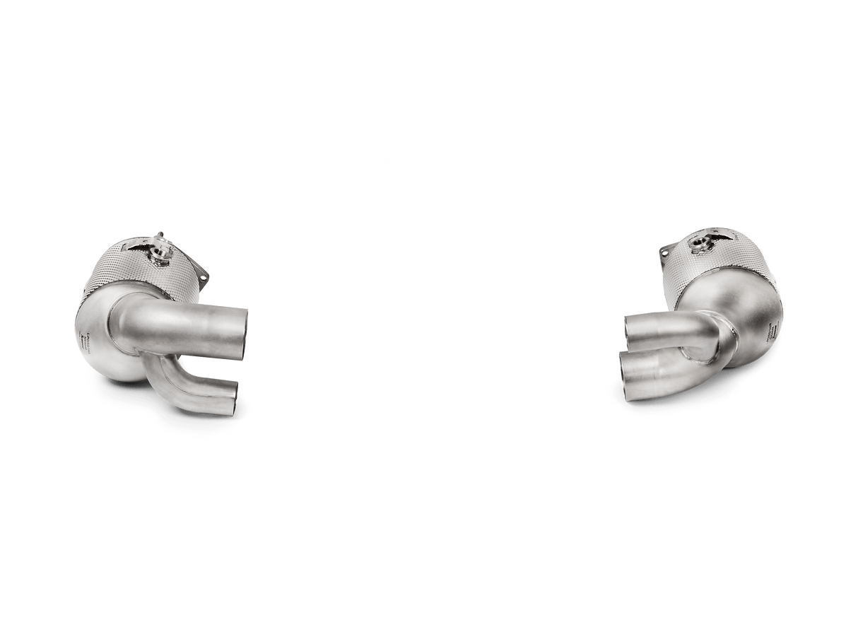 Akrapovic Link Pipe Set w Cat (SS) - Porsche 911 Carrera Cabriolet /S/4/4S/GTS (991.2) 2016 - 2019