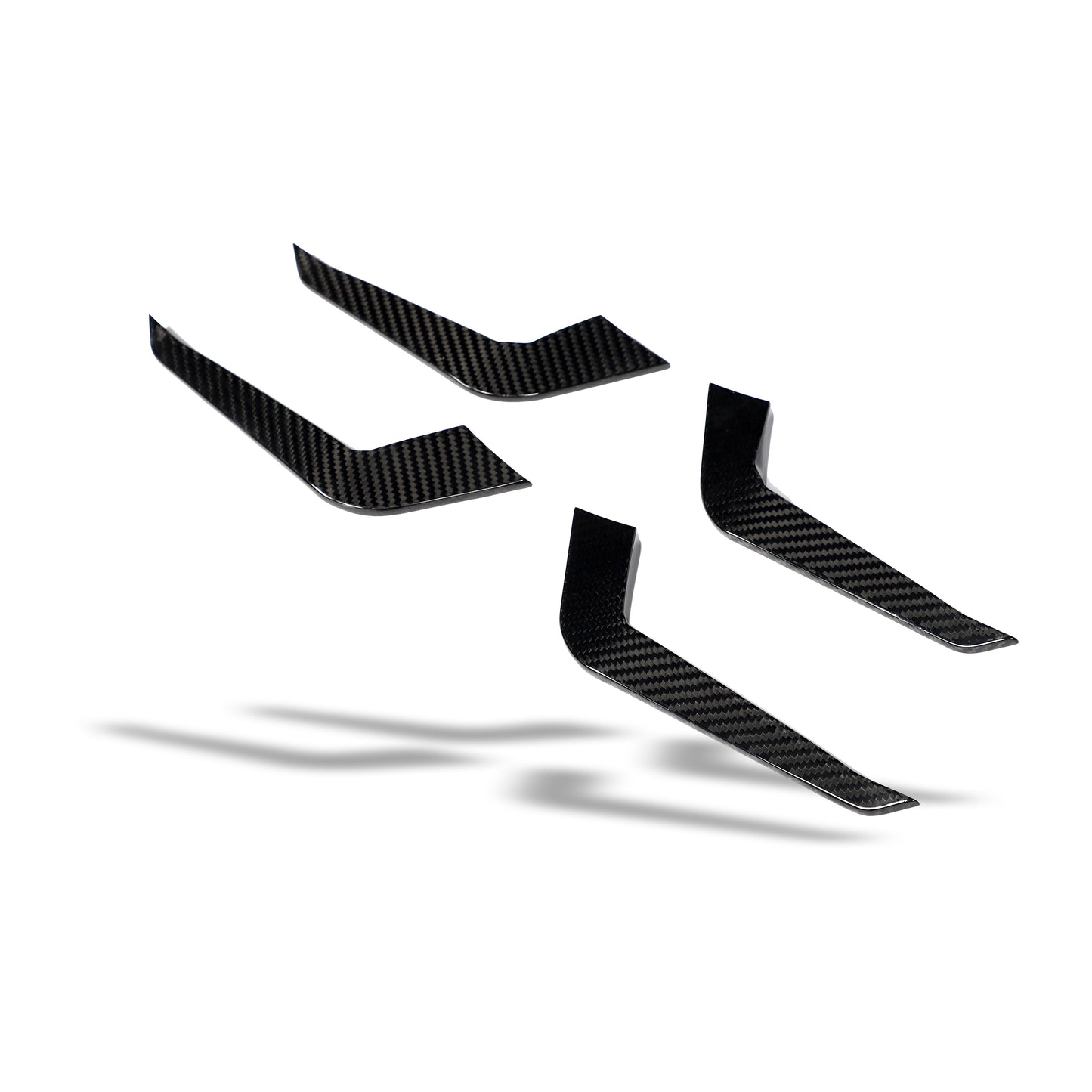 Revozport Carbon Fibre Front Bumper Canards for Audi RS4 B9.5