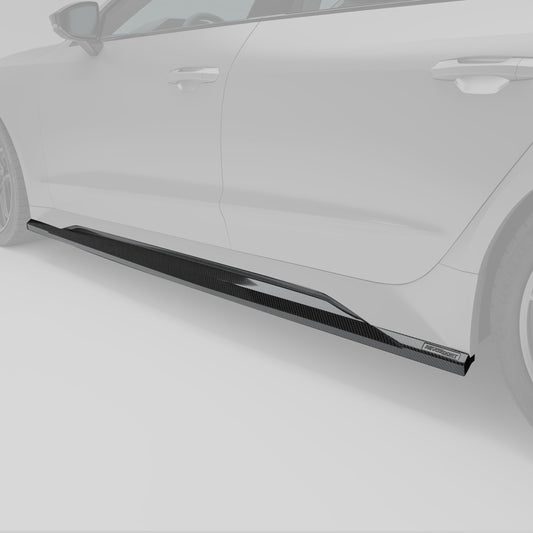 Revozport Audi RS7 C8 Carbon Fiber Side Skirts