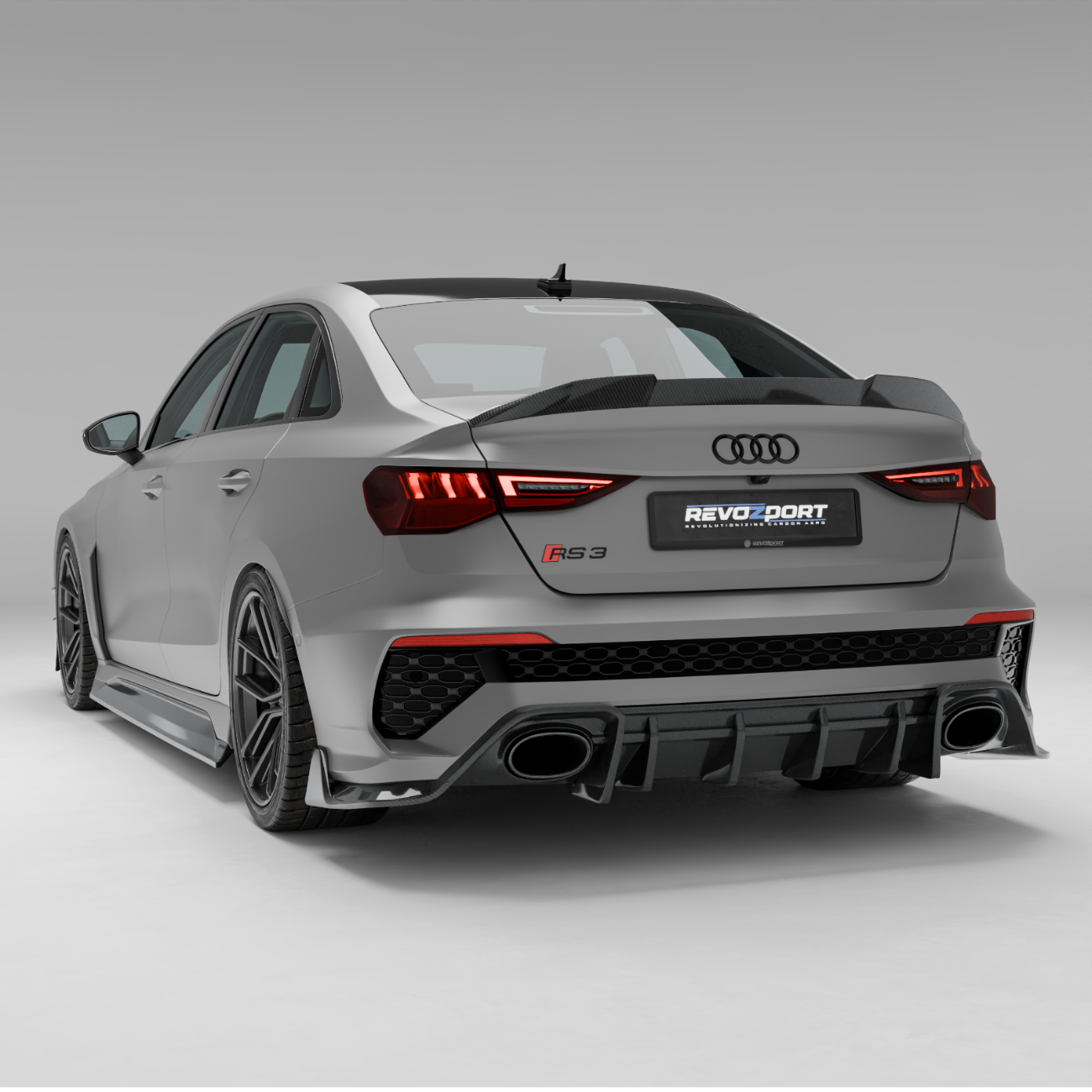 Revozport Audi RS3 8Y Carbon Fiber Trunk Spoiler