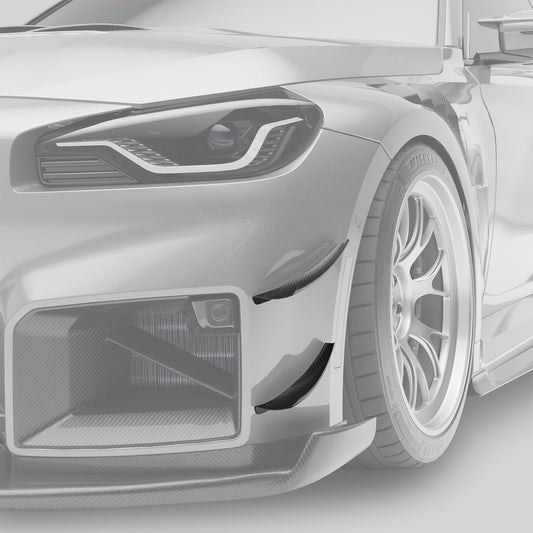 Revozport BMW M2 G87 Carbon Fibre Front Bumper Canards