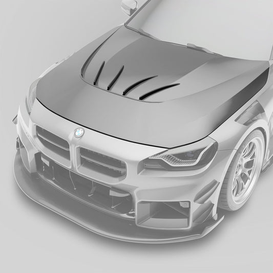 Revozport BMW M2 G87 Carbon Fibre Aero Hood & Strakes