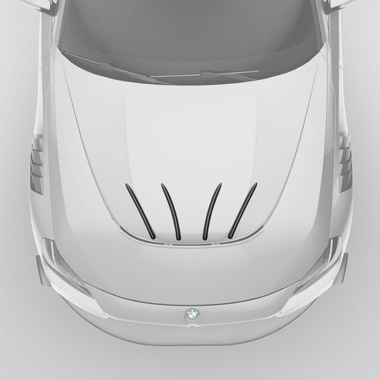 Revozport BMW M2 G87 Carbon Fiber Hood Strakes
