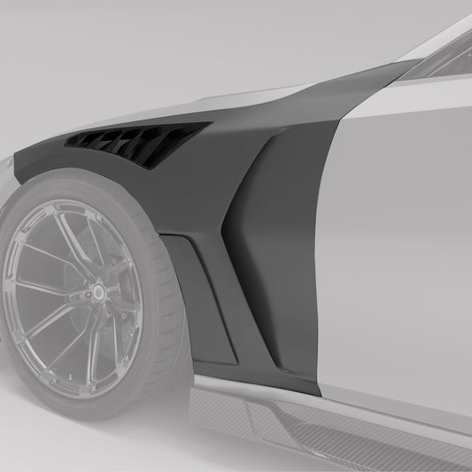 Revozport Carbon Fibre Side Fenders for BMW M3 G80 | Stance Kit