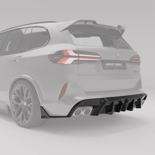 Revozport BMW X5M F95 LCI Carbon Fiber Rear Diffuser