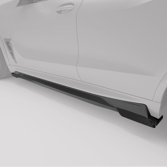 Revozport BMW X5M F95 LCI Carbon Fiber Side Skirts