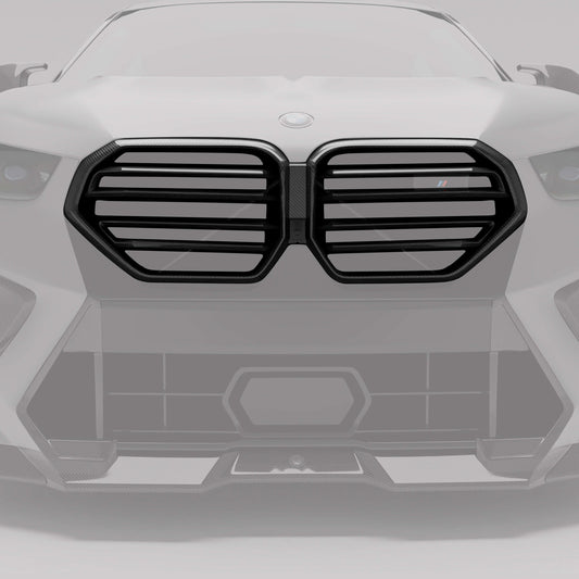 Revozport Carbon Fiber Front Grille for BMW X6M F96 LCI