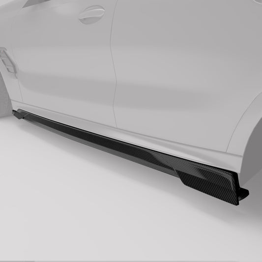 Revozport BMW X6M F96 LCI Carbon Fiber Side Skirts