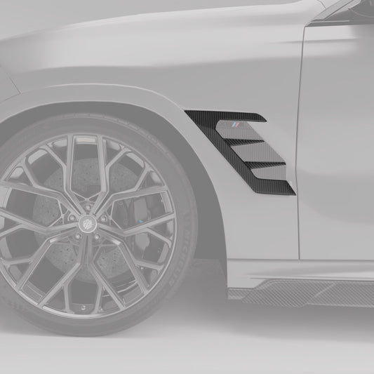 Revozport BMW X6M F96 LCI Carbon Fiber Side Vents