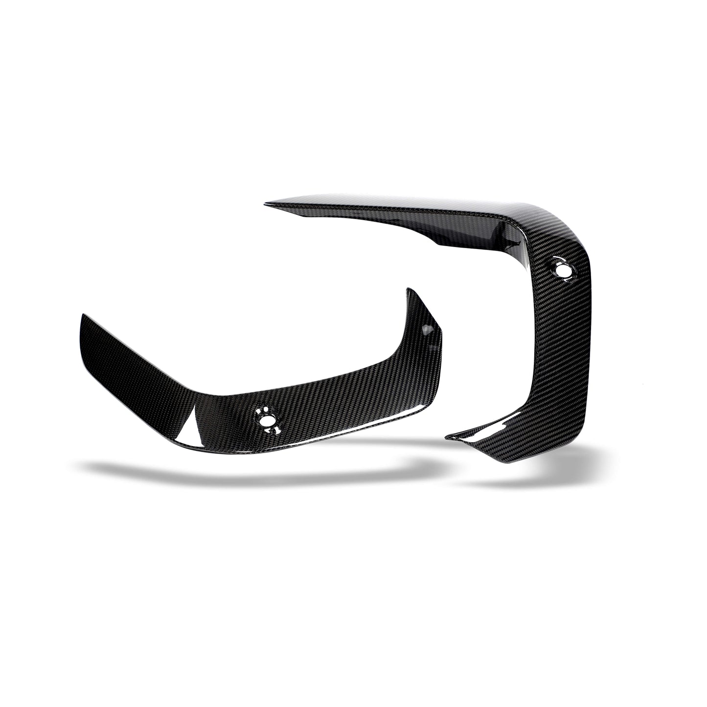 Revozport BMW X6M F96 PRE LCI Carbon Fiber Front Bumper Canards