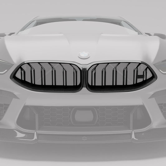 Revozport BMW M8 F91 F92 F93 Carbon Fiber Front Grille