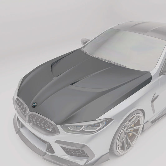 Revozport BMW M8 F91 F92 F93 Carbon Fiber Hood