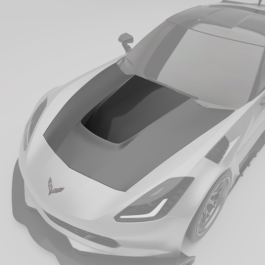 Revozport Corvette C7 Carbon Fiber Vented Hood