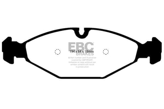 EBC | Brake Pad & Disc Kit DP1009+D551 | Daimler D6 1993-94 - FD Racing