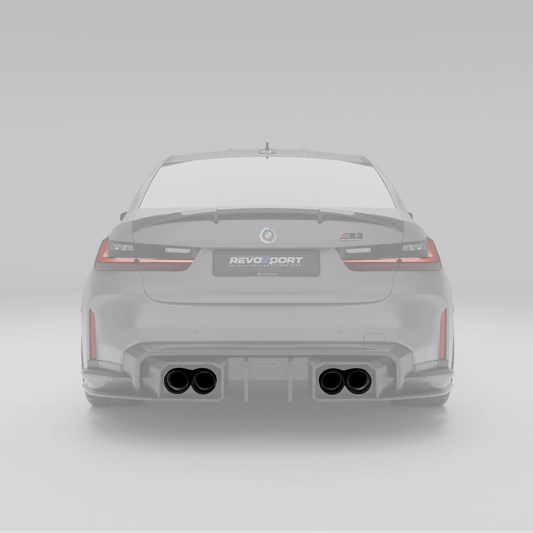 Revozport Stainless Steel Tailpipe Black for BMW M2 G87 / M3 G80 G81 /
