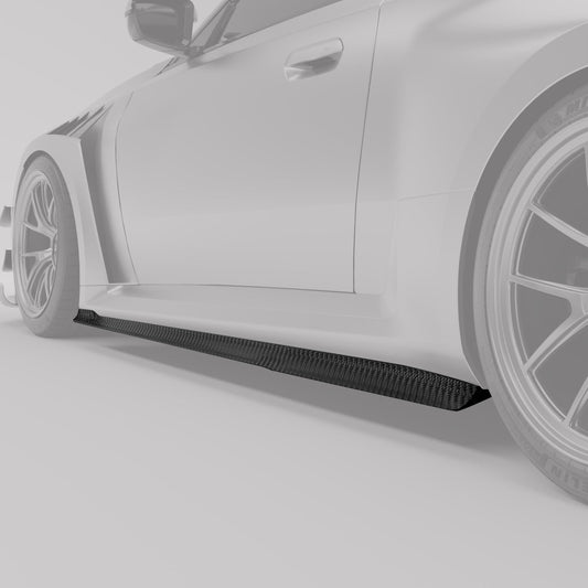 Revozport BMW M2 G87 Carbon Fiber Aero Side Skirts