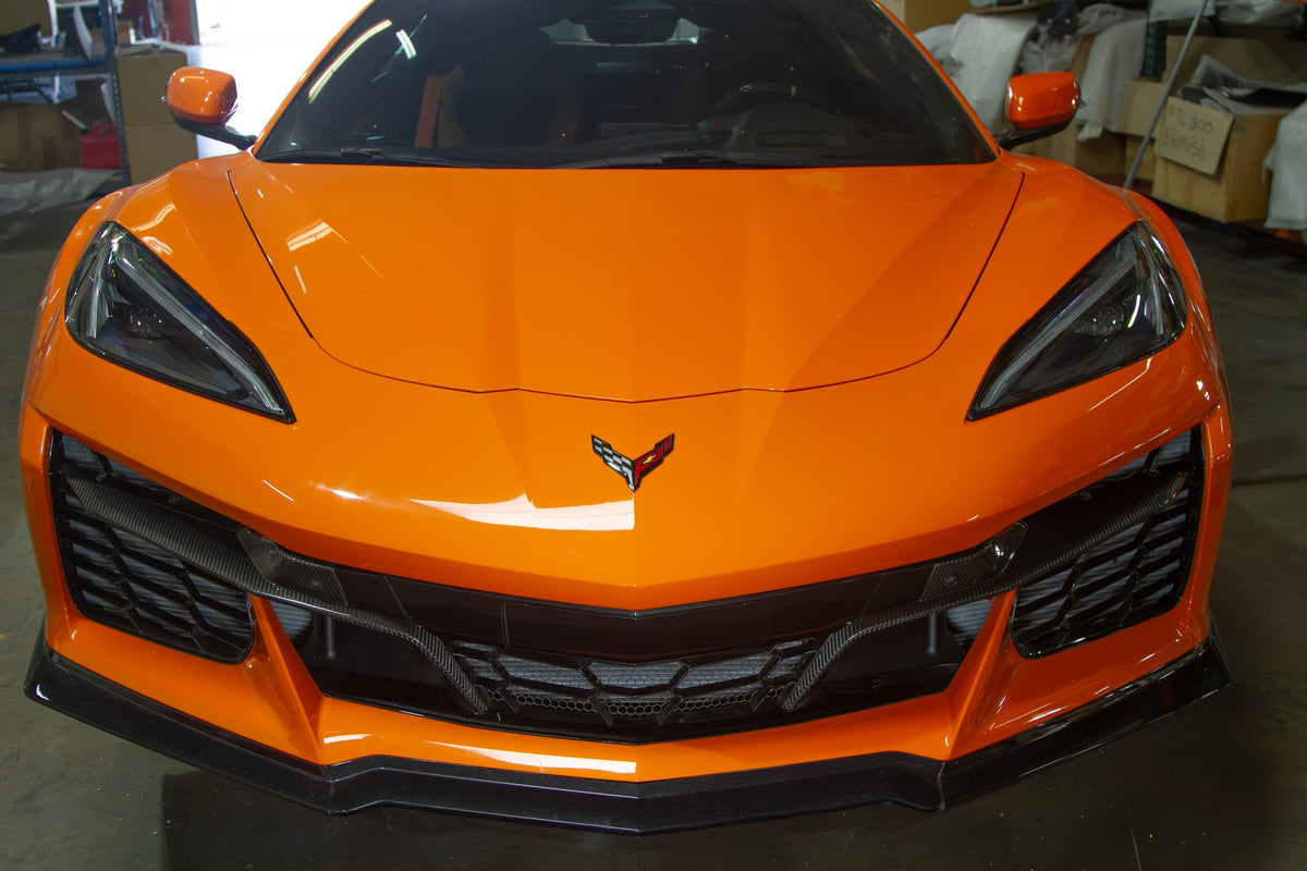 APR Carbon Fibre Front Bumper Grille Inserts for Chevrolet Corvette C8 Z06 2023+ - image 6