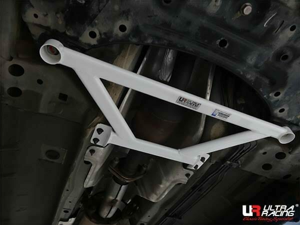 Ultra Racing 4-Point Front Lower Brace for Luxgen S5 1.8T