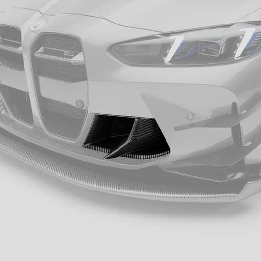 Revozport BMW M3 G80 Carbon Fibre Front Bumper Inlets