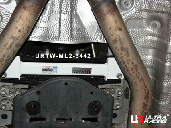 Ultra Racing Lexus GS 200T (L10) 2.0T 11+/GS 250 2.5 11-20/GS 300 3.0 11-20/GS 350 3.5 11-20/GS 450H 3.5 11-20 2WD UltraRacing 2-Point Mid Lower Brace (3442) URTW-ML2-3442