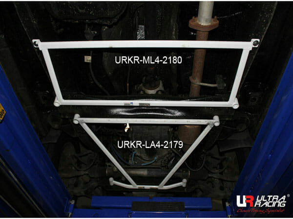 Ultra Racing Ssangyong Kyron 2.0D 4WD 5 Link 05-14 UltraRacing 4-Point Mid Lower Brace (2180) URKR-ML4-2180