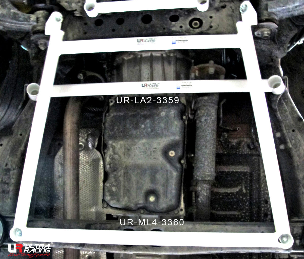 Ultra Racing Toyota Hilux Mid Lower Brace | 4-Point Support