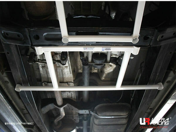 Ultra Racing Ssangyong Rexton Sports (Q200) 2.2D 2WD/4WD 18+ UltraRacing 4-Point Mid Lower Brace (4131) URKR-ML4-4131