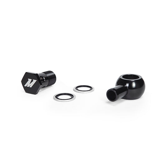 Mishimoto Banjo Fitting M20 x 5/8in Straight Black