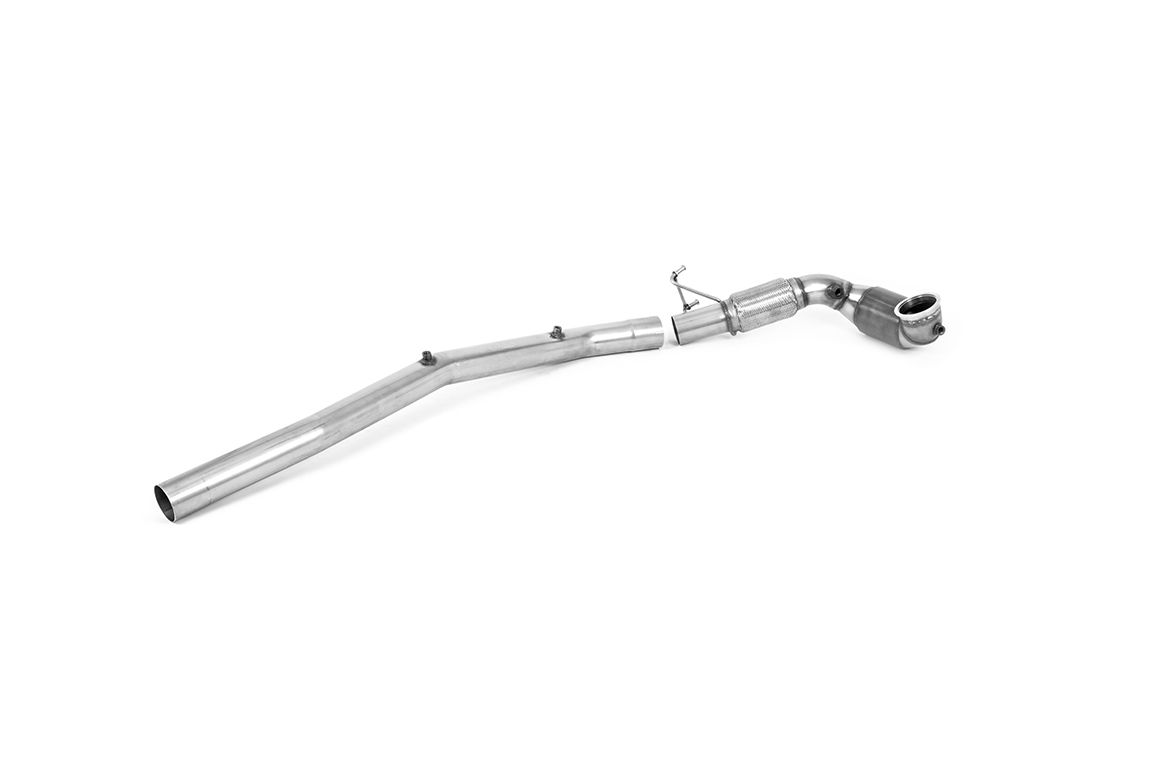Milltek Large Bore Downpipe and Hi-Flow Sports Cat for Audi S3 8Y, VW Tiguan R, T-Roc R, and Mk8 Golf R