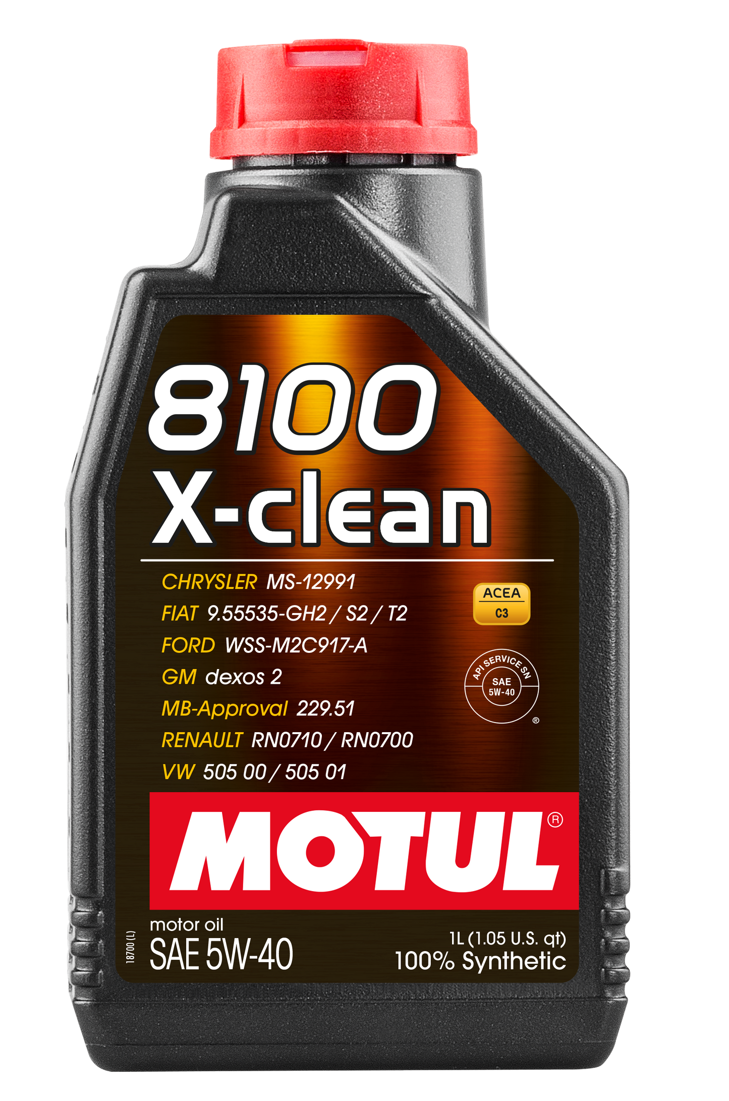 Motul 8100 X-CLEAN 5W40 Engine Oil – 1 Litre